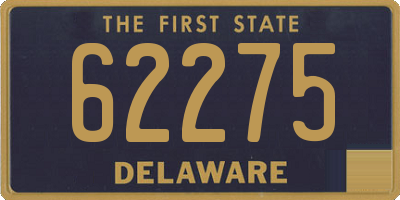 DE license plate 62275