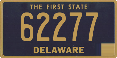 DE license plate 62277