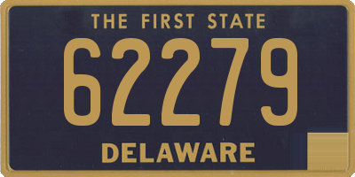 DE license plate 62279