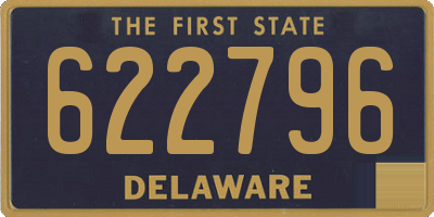 DE license plate 622796
