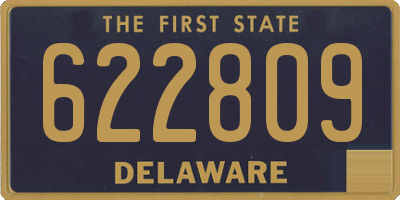 DE license plate 622809