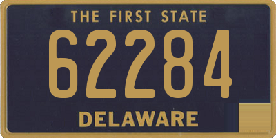 DE license plate 62284