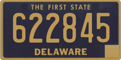 DE license plate 622845