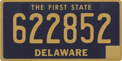 DE license plate 622852
