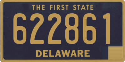 DE license plate 622861