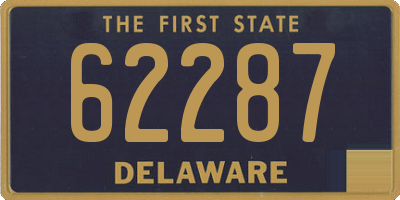 DE license plate 62287