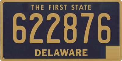 DE license plate 622876