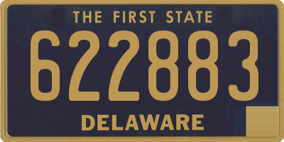 DE license plate 622883