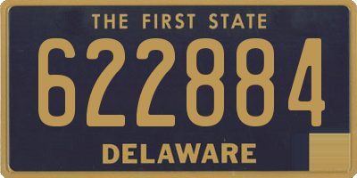 DE license plate 622884
