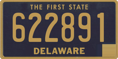 DE license plate 622891