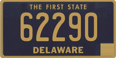 DE license plate 62290