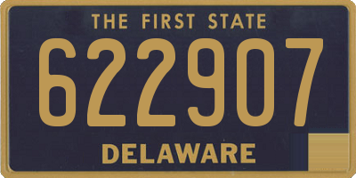 DE license plate 622907