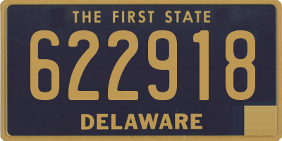 DE license plate 622918