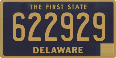 DE license plate 622929