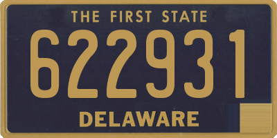 DE license plate 622931