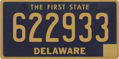 DE license plate 622933