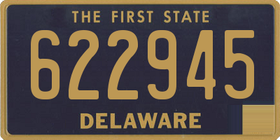 DE license plate 622945