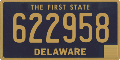 DE license plate 622958