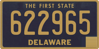 DE license plate 622965