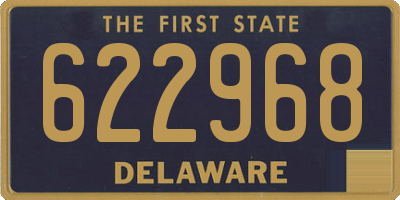 DE license plate 622968