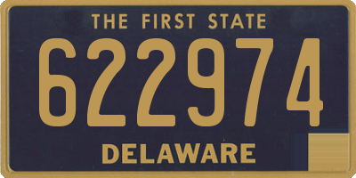 DE license plate 622974