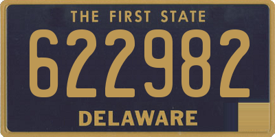 DE license plate 622982