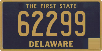 DE license plate 62299