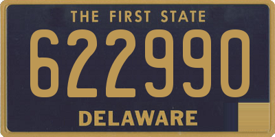 DE license plate 622990