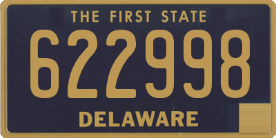 DE license plate 622998