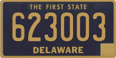 DE license plate 623003