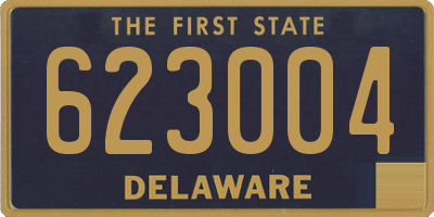 DE license plate 623004
