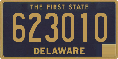 DE license plate 623010