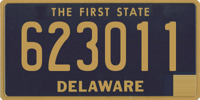 DE license plate 623011