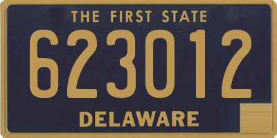 DE license plate 623012