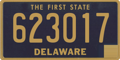 DE license plate 623017