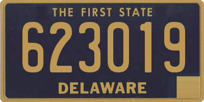 DE license plate 623019