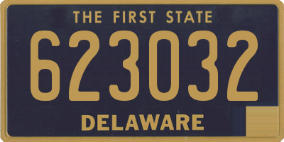 DE license plate 623032