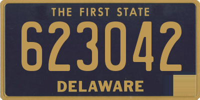 DE license plate 623042
