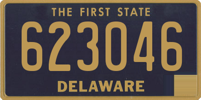 DE license plate 623046