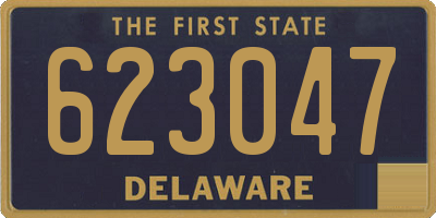 DE license plate 623047