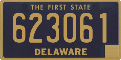 DE license plate 623061