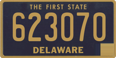 DE license plate 623070