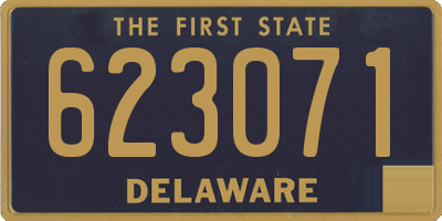 DE license plate 623071