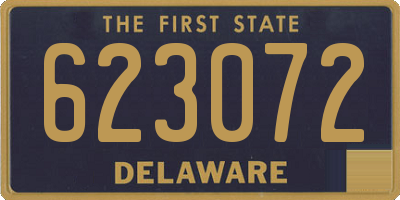DE license plate 623072