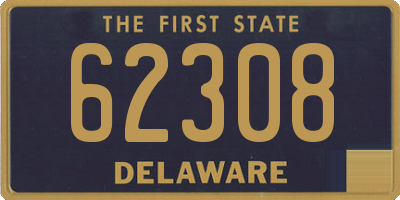 DE license plate 62308
