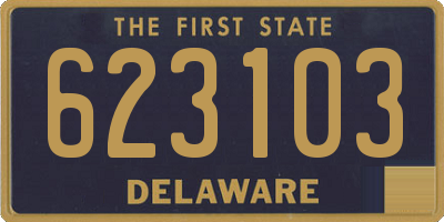 DE license plate 623103