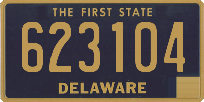 DE license plate 623104