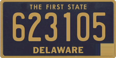 DE license plate 623105