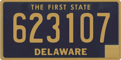 DE license plate 623107