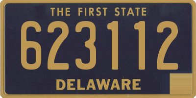 DE license plate 623112
